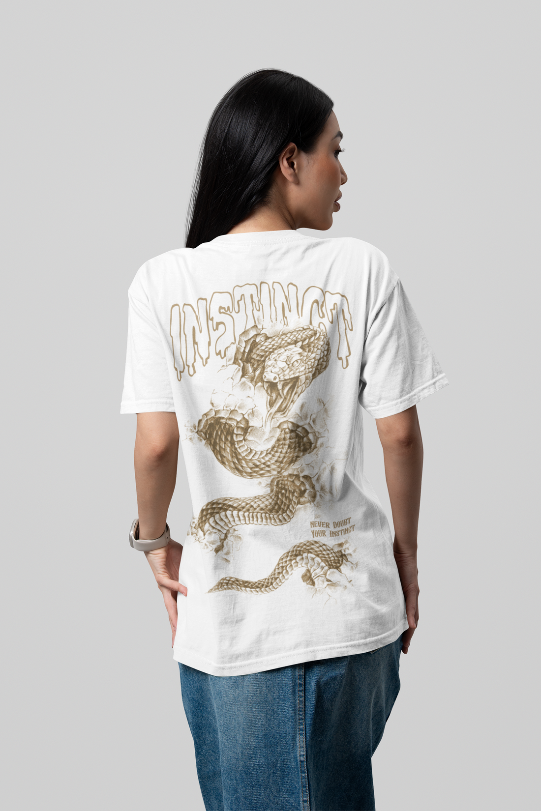 INSTINCT- DTG Print LUXE Oversized Tee