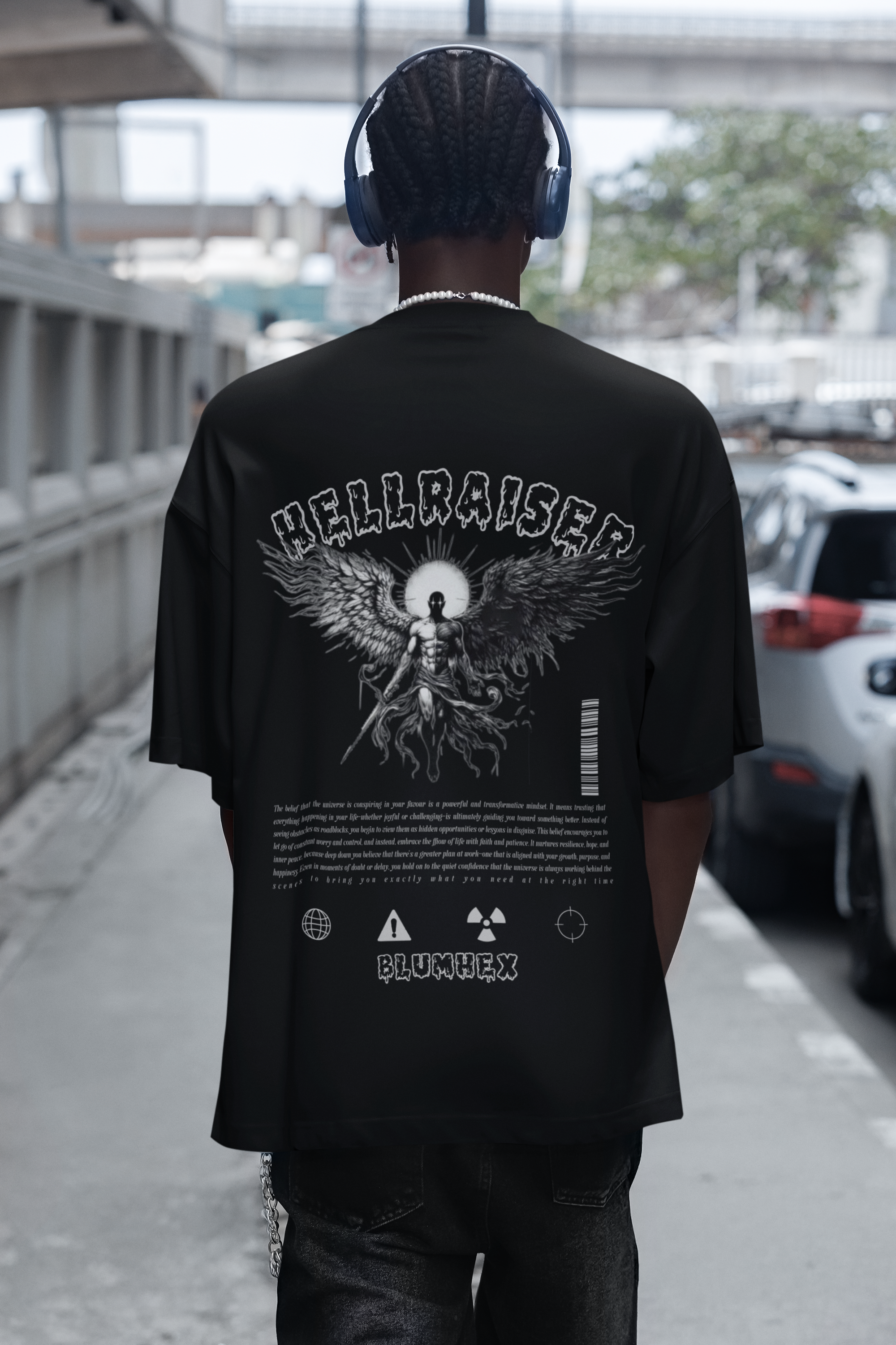 HELLRAISER- DTG Print LUXE Oversized Tee