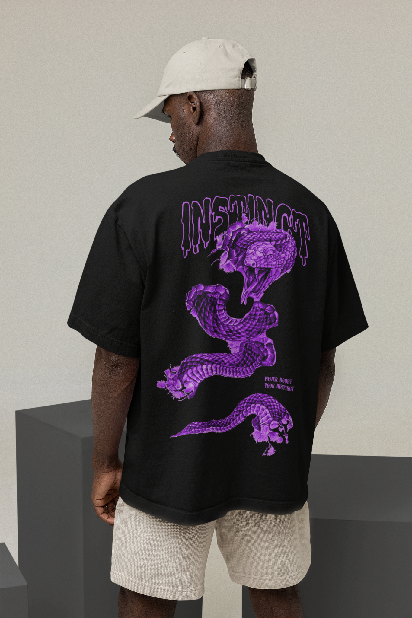 DARK INSTINCT- DTG Print LUXE Oversized Tee